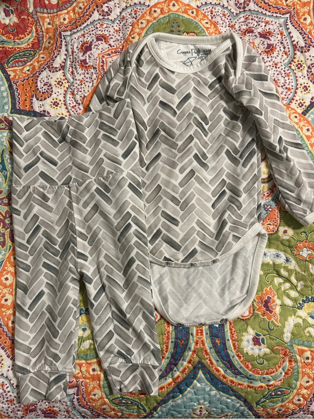 Copper Pearl Bodysuit and Pant Set -Alta